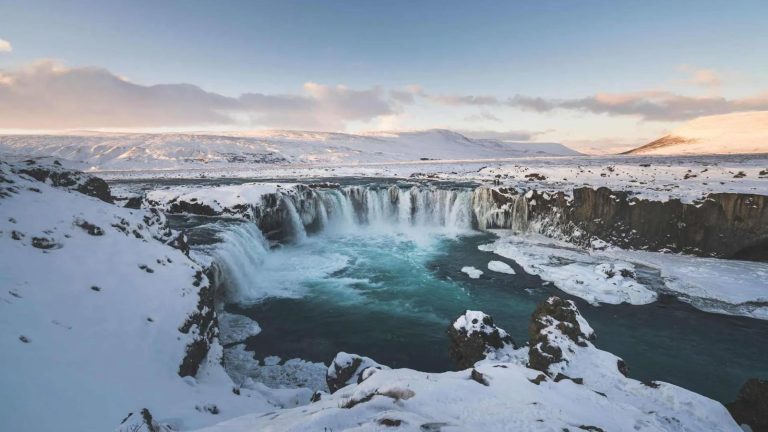 Icelandic waterfall