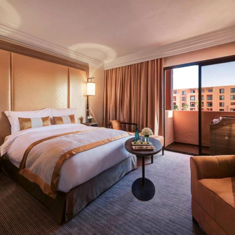 Hotel Room with Large Bed