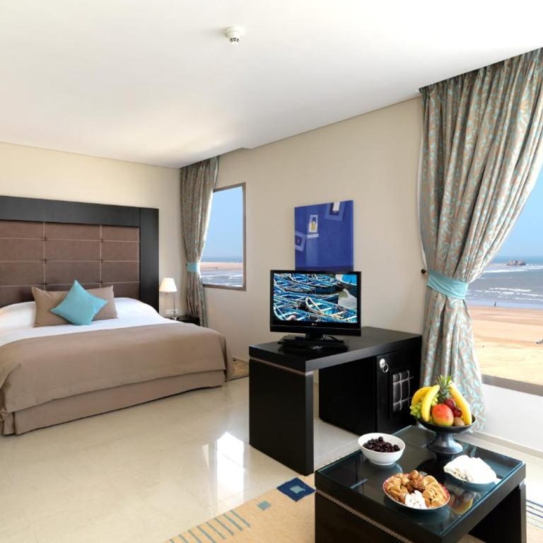 A hotel room