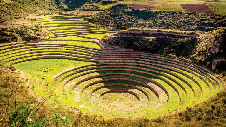 Ancient Inca Terraces in Peru