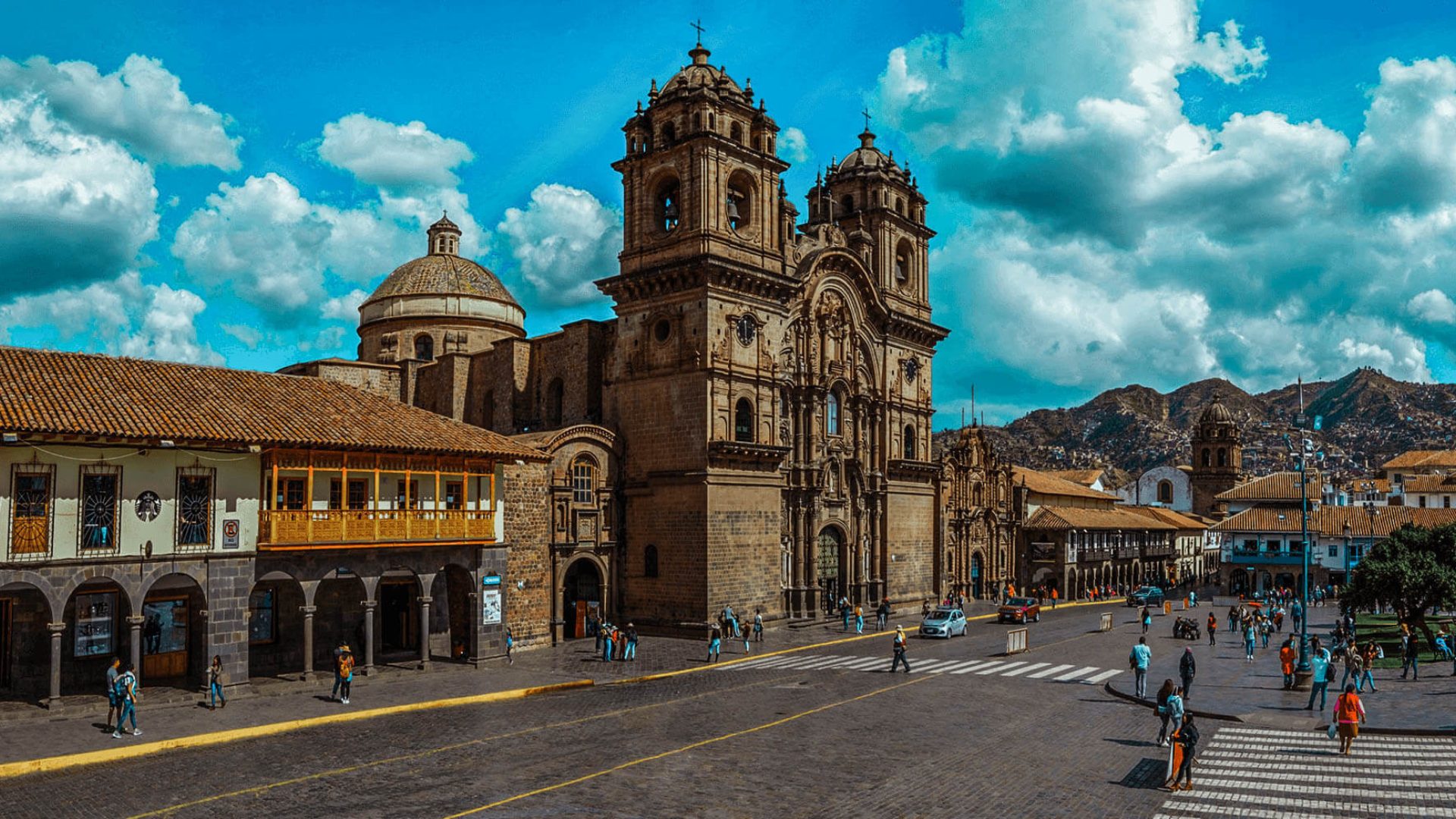 Vibrant City Square