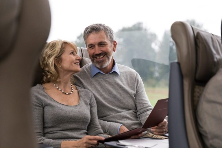 Couple on a Train