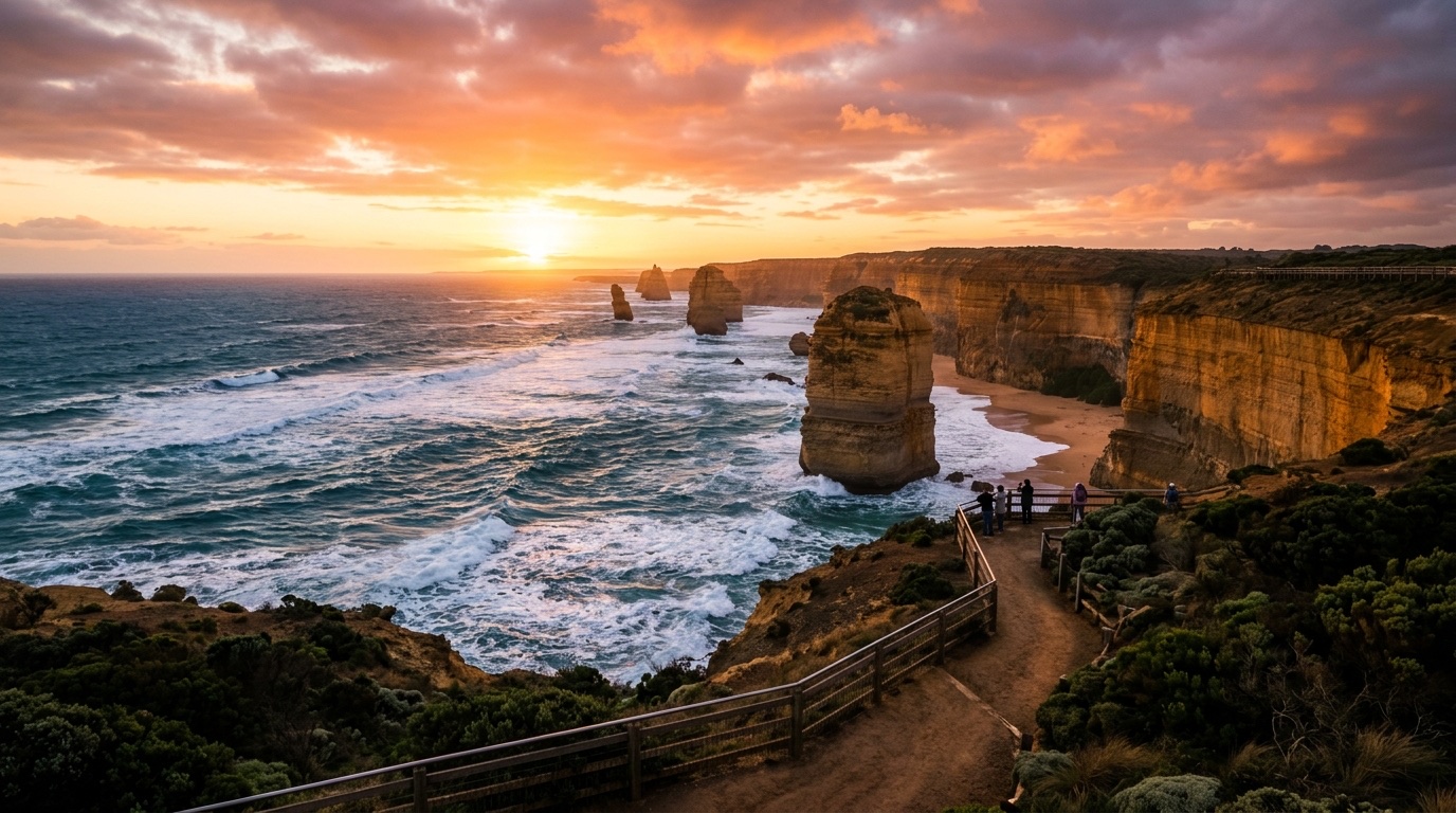 7D6N Melbourne Scenic Escape Twelve Apostles Sunset